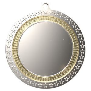 Dual Plated Blank Medallions 3" w/ Eyelet