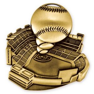 Antique Baseball Stadium Medallion (2-1/2")