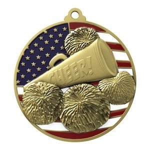 Patriotic Cheer Medallions 2-3/4"