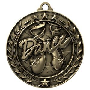 Antique Dance Wreath Award Medallion (1-3/4")