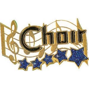 Choir Music Award Lapel Pin (1-1/4")