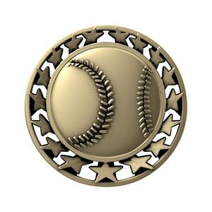 Antique Baseball Star Medal (2-1/2")