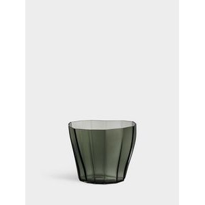Reed Moss Green Vase Low
