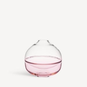 Kosta Boda Pink Septum Vase