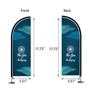 DisplaySplash Tabletop Feather Flag - Double Sided