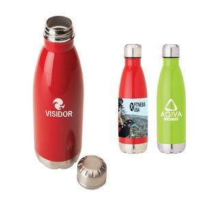 Solana 17 oz. 304 Stainless Steel Vacuum Bottle with Copper Lining