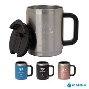 Manna 14 oz. Boulder Stainless Steel Camping Mug w/ Handle