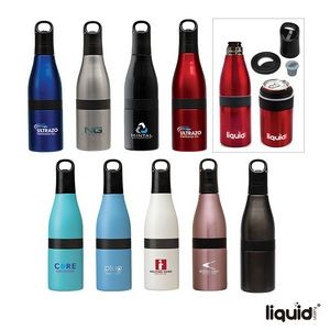 Liquid Fusion Icy Bev Kooler 22 oz. 3-In-1 Double Wall Stainless Steel Bottle