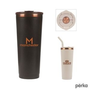 Perka Barbarossa 24 oz. Recycled Steel and Coffee Grounds Tumbler