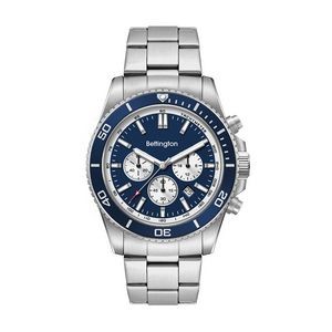 Wc5848 42.5 Steel Matte Silver Case, Chronograph Mvmt, Blue Dial, Dte Display, Bl Rotating Bezel, Si