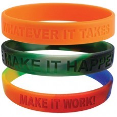 Silicone Embossed Adult Size Wristband