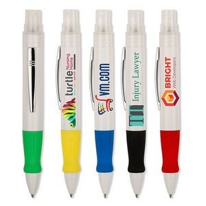 Sani Writer White Sanitizer Pen w/Full Color Imprint