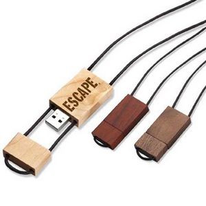 Woodwear USB Flash Drive w/Lanyard (32 GB)