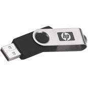 Swivel USB Flash Drive w/Key Chain (1 GB)