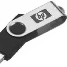 16 GB Swivel USB Flash Drive w/Key Chain
