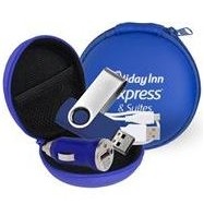 Store N Charge Tech Set in Round Zippered Case