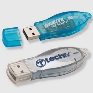 Handy Oval USB Flash Drive w/Key Chain (16 GB)