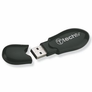 Curvy Flash Drive w/Key Chain (128 MB)