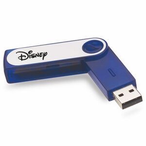 Slick USB Flash Drive w/Key Chain (4 GB)