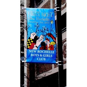 Lamppost/Street Banner 2.5' x 6' Two-sided Vinyl