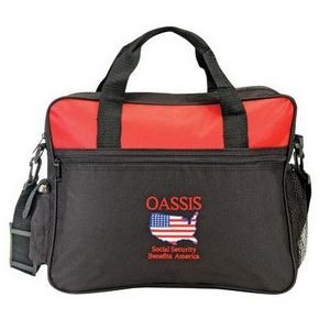 Two-Tone Polyester Briefcase / Closeout pricing. Was 3x more, Ridicules SPECIAL value