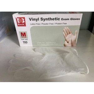 Vinyl Synthetic Medical Exam Glove (FOB USA stock)