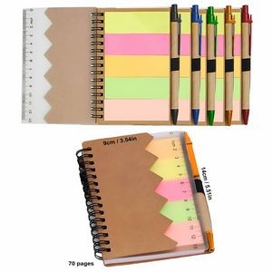 Eco-Friendly Pocket Complete Set Notebook with Ruler