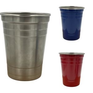 16oz Stainless Steel Party Beer Pin Cups