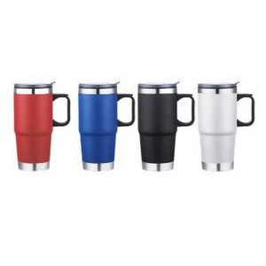 24oz Stainless Steel Travel Mug with Stainless Steel Bottom