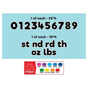 Lawn Letters - Numbers & Superscripts Set