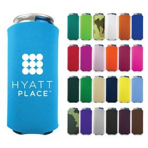 Screen Printed Collapsible 8 Oz. Slim Foam Can Cooler