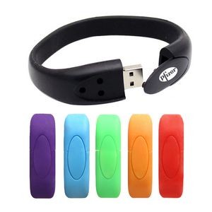 16GB Silicone Wristband USB Flash Drive Bracelet