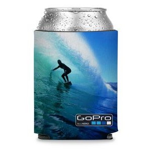 Collapsible Neoprene Can Cooler w/ Full Color Sublimation