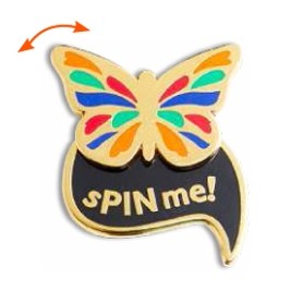 sPiNS™ Interactive Lapel Pin (1 1/2")