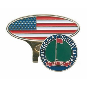 American Flag Slide-On Hat Clip