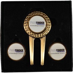 Dimpled Divot Tool Gift Set W/ 2 Extra Ball Markers