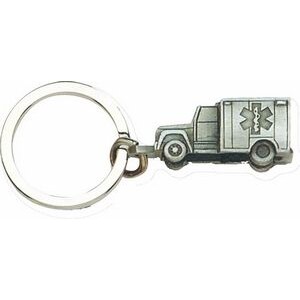 Ambulance Vehicle Key Tag & Key Ring