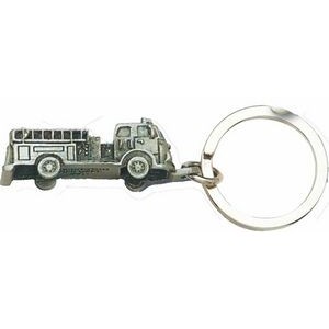 Fire Truck Key Tag & Key Ring