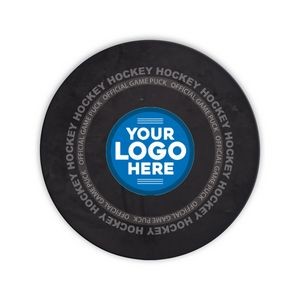 40 Pt. 4" Hockey Puck Round Pulpboard Coaster with Full-Color on 1 or 2 Sides