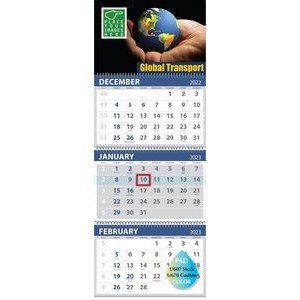 Custom 3-Month Commercial Wall Calendar (Offset)