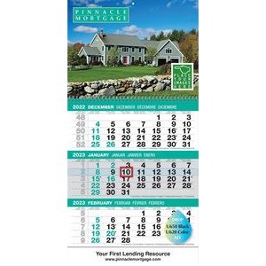 Custom 3-Month Signature Wall Calendar (Offset)