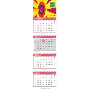 Custom 4-Month Premium Wall Calendar (Offset)