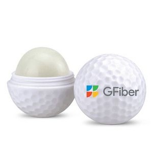 Golf Ball Lip Balm In Golf Ball Twist-Top Container (Includes Full Color Imprint)