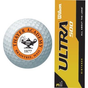 Wilson Ultra 500 Distance High Energy Core Ball with Full Color Imprint, 