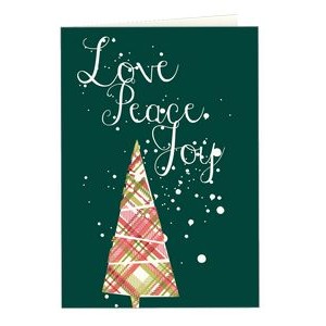 Full Color Holiday Cards; Love Peace Joy