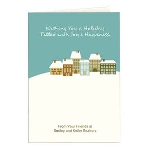 Full Color Holiday Cards; Little Houses