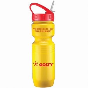 26 Oz. Jogger Bottle Sport Sip Lid & Straw - Solid Colors