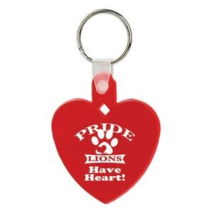 Soft Squeezable Key Tag (Heart)