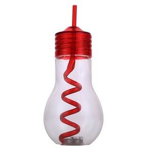 LED Light Bulb 20oz Tumbler with Straw