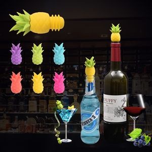 Pineapple Wine Bottle Stoppers and ineapple Shape Wine Glasses Markers